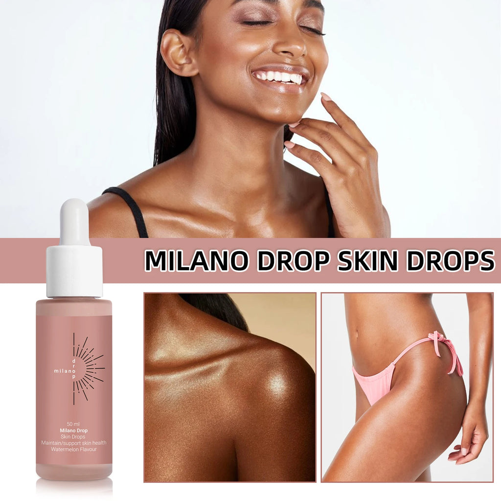 30ml Selbstbräunungstropfen Körper Selbstbräuner Bräunungslotion Hautpflege zur Feuchtigkeitspflege für natürlich aussehende Bräune