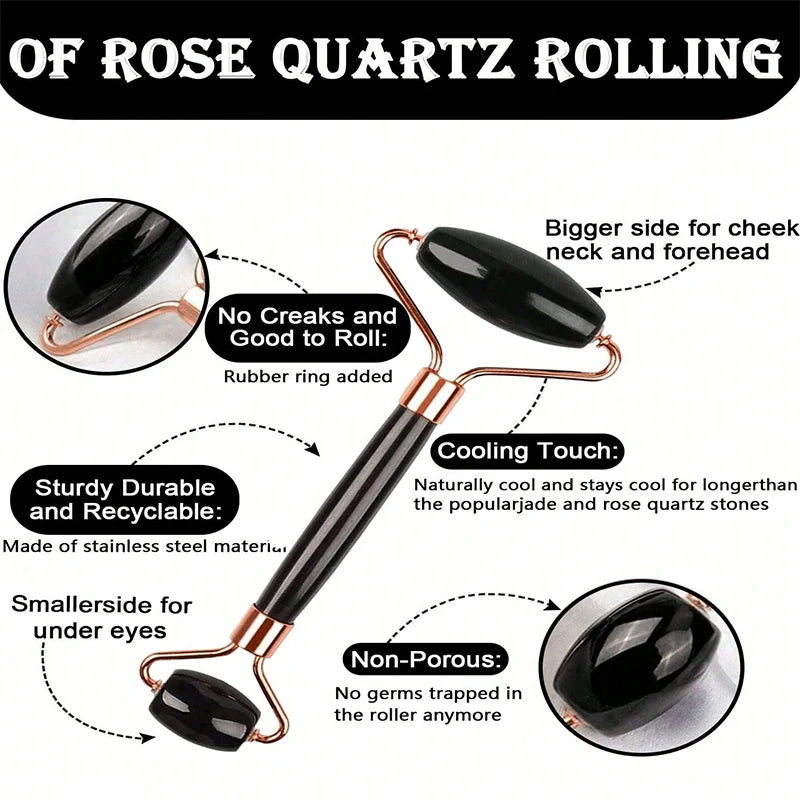 1/2/3 Stk. Eis-Gesichtsroller, Gesichts-Hautpflege-Eisroller-Set, Gesichtsroller GuaSha Gesichts-Tool-Set, Gesichts-Massageroller Lifting Contouring